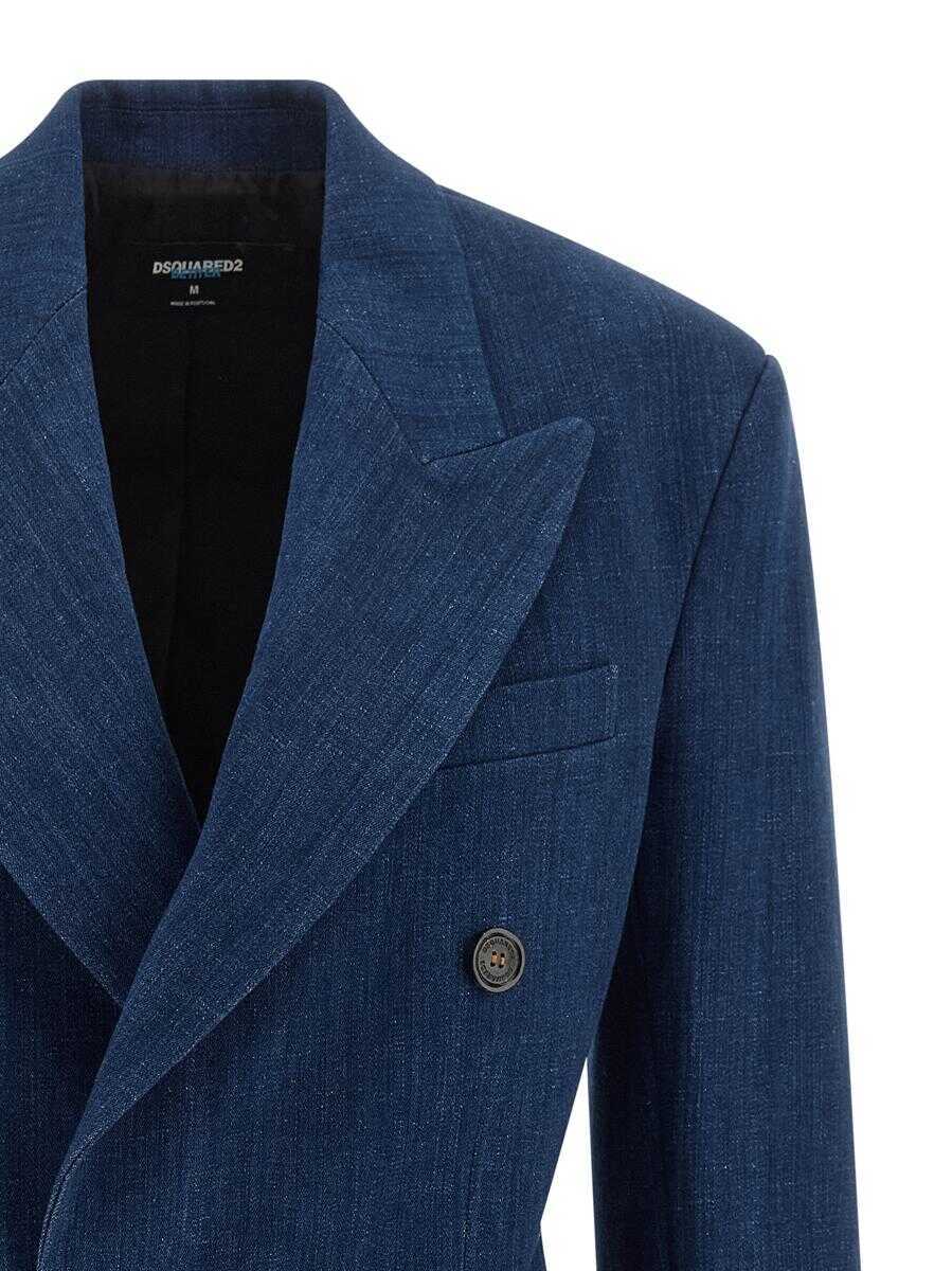 Sacouri DSQUARED2 DSQUARED2 Blazer Bettter X Dsquared2 BLUE Femei (BM 19086906) 3