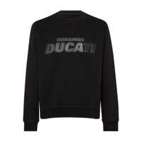 Pulovere 'Ducati X D2' Black Sweatshirt With Logo Print On The Front In Cotton Man Barbati