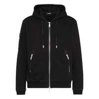 Pulovere 'Ducati X D2' Black Sweatshirt With Drawstring Hood And Maxi Logo Lettering On The Rear In Cotton Man Barbati