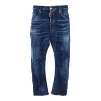 Blugi 'Ducati X D2' Blue Jeans With Logo Patch On The Rear And Belt Loops In Denim Man Barbati