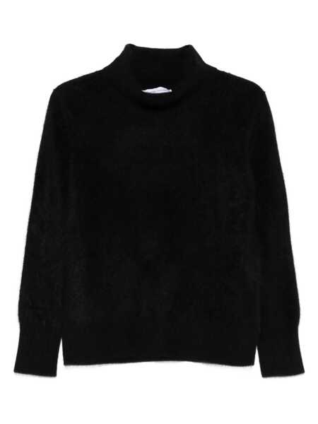 Pulovere TABARONI CASHMERE Tabaroni Cashmere Black Wool And Cashmere Blend Turtleneck Sweater Black Femei (BM 19087089) 1