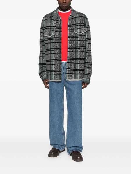 Camasi GUEST IN RESIDENCE Guest In Residence Cashmere Check Shirt Black Barbati (BM 19087119) 2