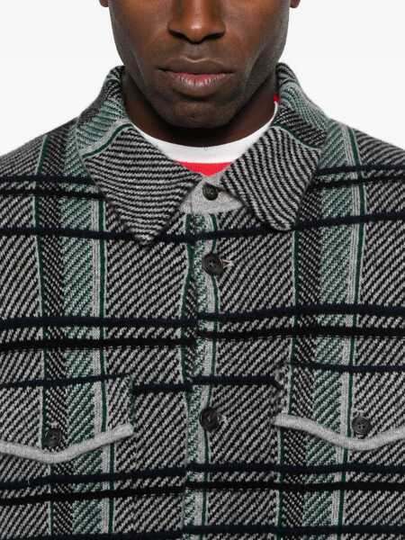 Camasi GUEST IN RESIDENCE Guest In Residence Cashmere Check Shirt Black Barbati (BM 19087119) 5