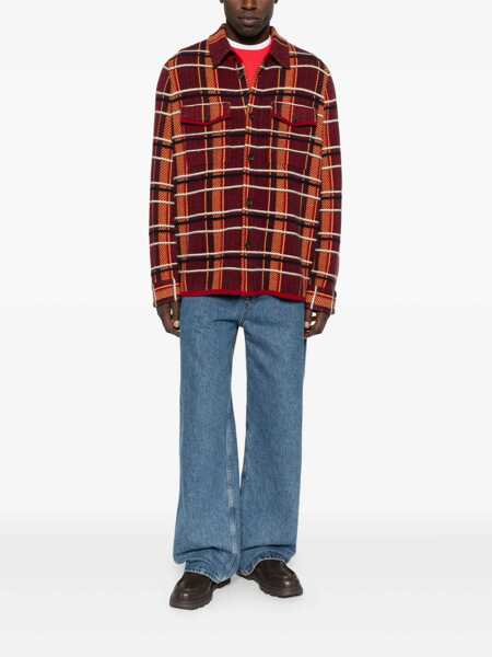 Camasi GUEST IN RESIDENCE Guest In Residence Cashmere Check Shirt RED Barbati (BM 19087125) 2