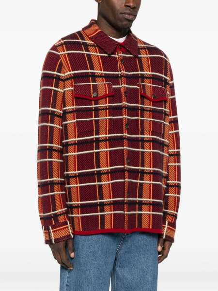 Camasi GUEST IN RESIDENCE Guest In Residence Cashmere Check Shirt RED Barbati (BM 19087125) 3