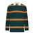 GUEST IN RESIDENCE Guest In Residence Long-Sleeved Striped Polo Shirt GREEN