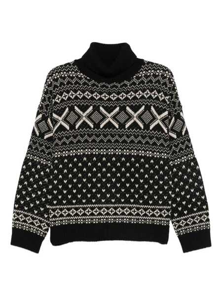 Pulovere Semicouture Semicouture Black Mirko Turtleneck Sweater MULTICOLOUR Femei (BM 19087542) 1