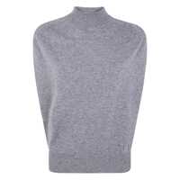 Pulovere Semicouture Grey 'Verity' Vest In Wool Femei