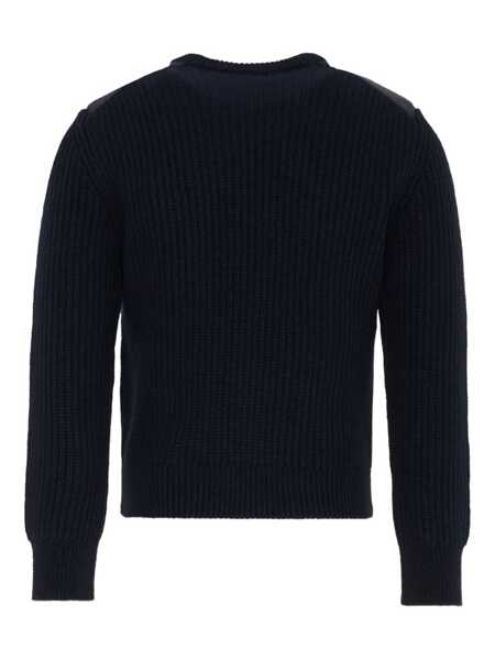 Pulovere casual Moncler CREW NECK Blue Baieti (BM 19087701) 2