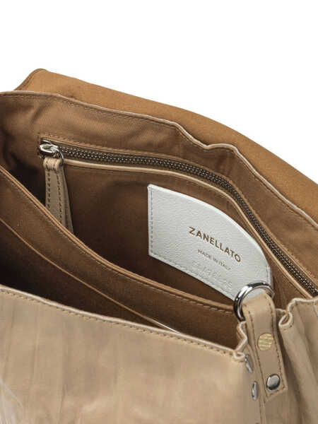 Genti de mana Zanellato Hand Bag Postina Pliss Beige Femei (BM 19087731) 5