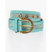Curele Faux-Leather Belt With Jewel Closure Femei