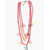 Elisabetta Franchi Chain Necklace With Heart Detailing Red