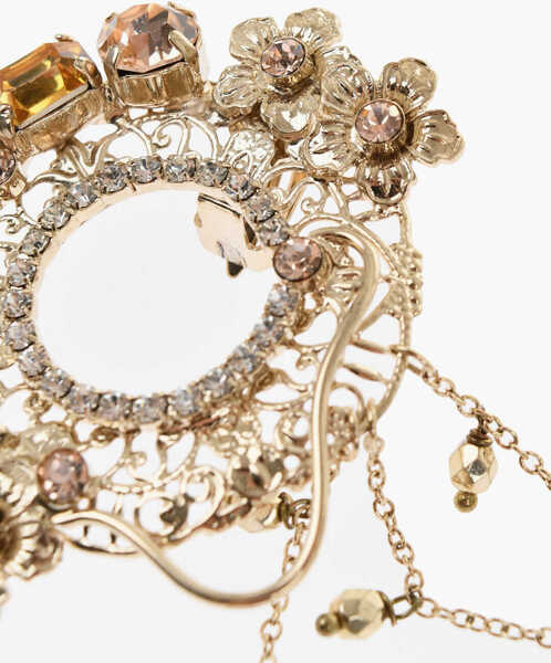 Cercei Elisabetta Franchi Pendant Earrings With Leverback Closure Gold Femei (BM 19087820) 2