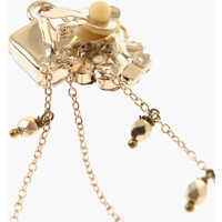 Accesorii Elisabetta Franchi Dama - Cercei Elisabetta Franchi Leverback Drop Earrings Gold Femei (BM 19087820) - B-mall.ro