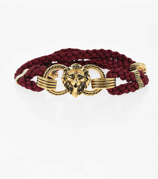 Curele Elisabetta Franchi Woven Belt With Lobster Clasp Closure Burgundy Femei (BM 19087823) 1