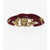 Elisabetta Franchi Woven Belt With Lobster Clasp Closure Burgundy