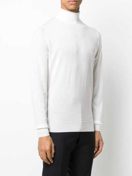 Pulovere casual John Smedley Cherwell Pullover WHITE Barbati (BM 19087952) 3