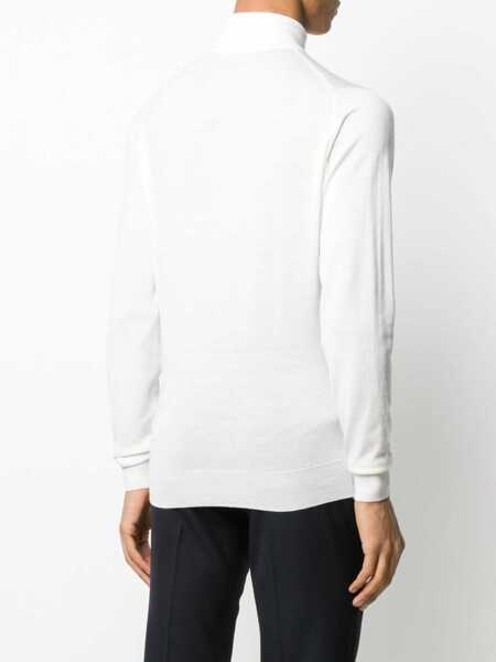 Pulovere casual John Smedley Cherwell Pullover WHITE Barbati (BM 19087952) 4