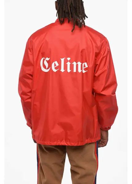 Jachete Cline Nylon Windbreaker Jacket With Printed Logo Red Barbati (BM 19088015) 2