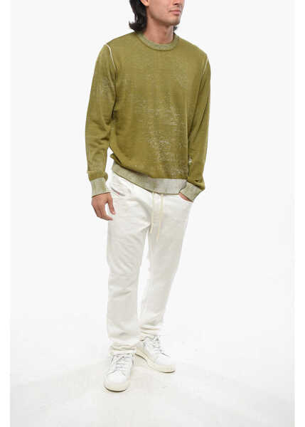 Pulovere Diesel Red Tag Cotton K-Larence Crew Neck Sweater Military Green Barbati (BM 19088018) 4