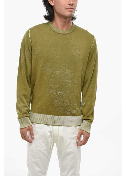 Pulovere Diesel Red Tag Cotton K-Larence Crew Neck Sweater Military Green Barbati (BM 19088018) 1