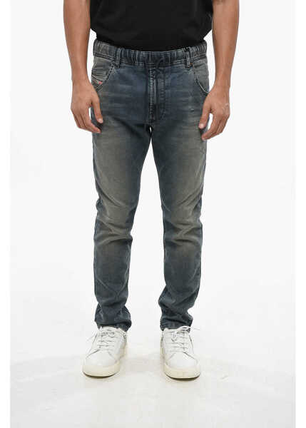 Blugi drepti Diesel Joggjeans Stretch D-Krooley Denims With Elastic Waistband 16 Blue Barbati (BM 19088027) 1