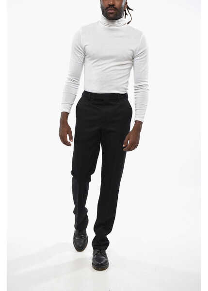 Pantaloni casual Cline Straight Leg Wool Pants Black Barbati (BM 19088030) 4