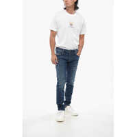 Blugi slim fit pentru Barbati - Blugi slim fit Diesel Stretch Cotton Troxer Skinny Fit Denims 15Cm Blue Barbati (BM 19088036) - B-mall.ro
