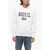 Diesel Hooded Ginn Sweatshirt With Printed Logo White