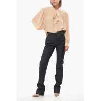 Blugi Saint Laurent Dama - Blugi drepti Saint Laurent Visible Stitching Regular Fit Jeans 24Cm Blue Femei (BM 19088051) - B-mall.ro