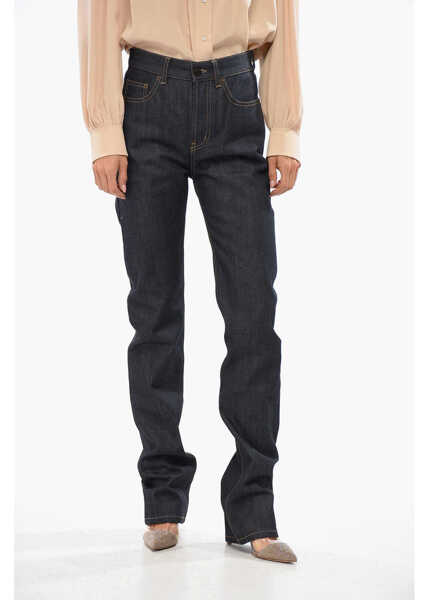 Blugi drepti Saint Laurent Visible Stitching Regular Fit Jeans 24Cm Blue Femei (BM 19088051) 1