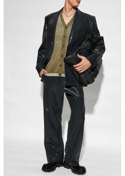 Cardigane Diesel Red Tag Cotton K-Larence Cardigan Military Green Barbati (BM 19088057) 2