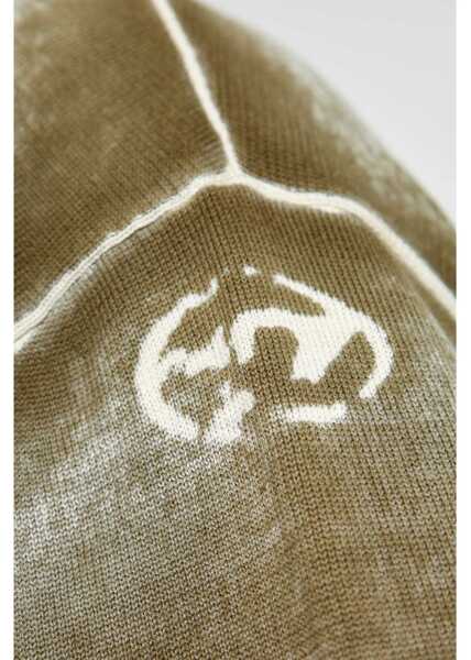 Cardigane Diesel Red Tag Cotton K-Larence Cardigan Military Green Barbati (BM 19088057) 5