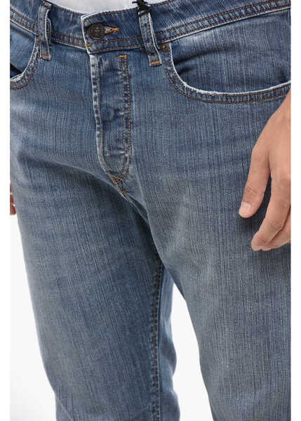 Blugi drepti Diesel Mid Washed Buster Regular Fit Denims 18Cm Blue Barbati (BM 19088060) 3