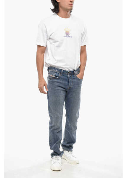 Blugi drepti Diesel Mid Washed Buster Regular Fit Denims 18Cm Blue Barbati (BM 19088060) 4