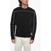 Pulovere Red Tag Crew Neck Cotton Sweater With Contrasting Detail Barbati