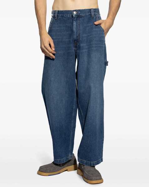Blugi drepti Isabel Marant Straight Leg Jorama Jeans With Visible Stitching 24Cm Blue Barbati (BM 19088087) 3