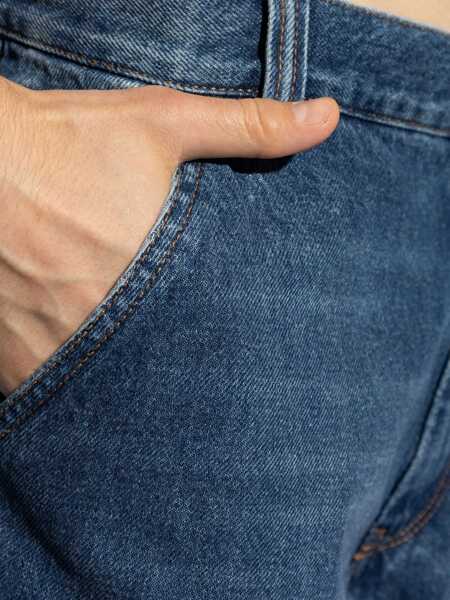 Blugi drepti Isabel Marant Straight Leg Jorama Jeans With Visible Stitching 24Cm Blue Barbati (BM 19088087) 5