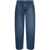 Isabel Marant Straight Leg Jorama Jeans With Visible Stitching 24Cm Blue