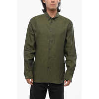 Camasi casual Button-Down Linen Shirt Barbati