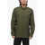 DSQUARED2 Button-Down Linen Shirt Military Green