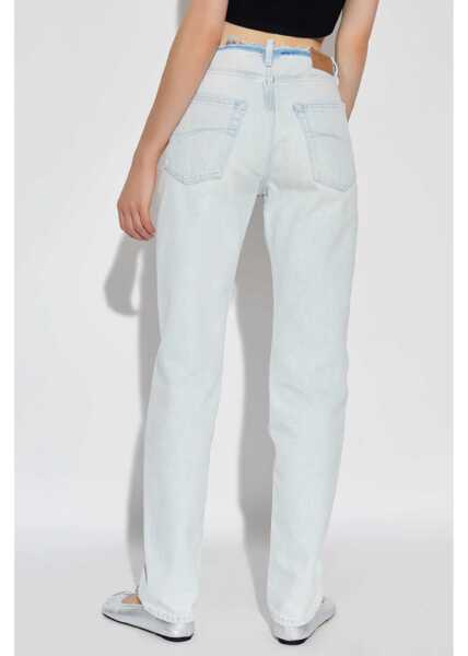 Blugi drepti Balenciaga Stonewashed Effect Regular Fit Jeans 18Cm Blue Femei (BM 19088096) 4