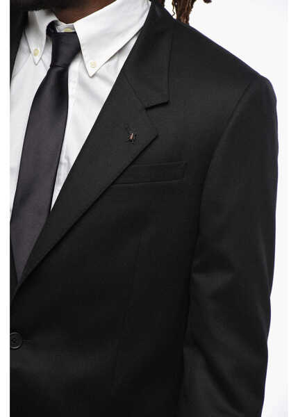 Sacouri CORNELIANI Cc Collection Flap-Pocket Reset Blazer Black Barbati (BM 19088129) 2