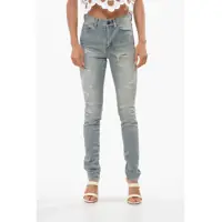 Blugi skinny High Waist Slim Fit Distressed Jeans 14Cm Femei