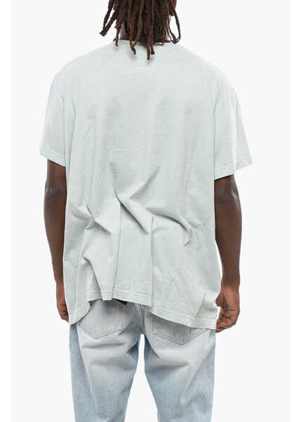 Tricouri GREG LAUREN Solid Color Henley T-Shirt Light Blue Barbati (BM 19088135) 2