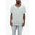 GREG LAUREN Solid Color Henley T-Shirt Light Blue