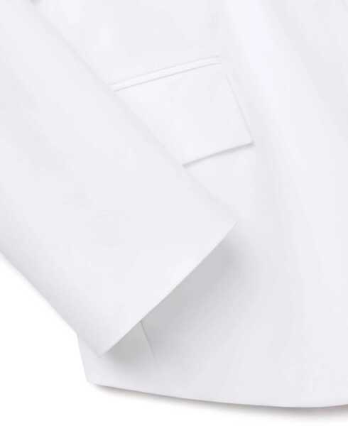 Sacouri Valentino Garavani Cotton Blazer With Flap Pockets And Snap Buttons White Femei (BM 19088138) 3