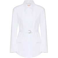 Sacouri Cotton Blazer With Flap Pockets And Snap Buttons Femei