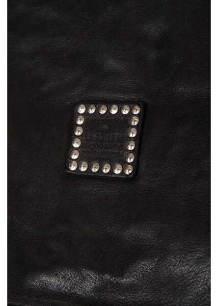 Genti de mana CAMPOMAGGI Leather handbag with stud details Black Femei (BM 19088201) 6