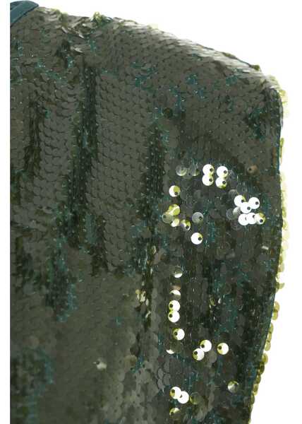 Maiouri Jucca Top with sequins Green Femei (BM 19088216) 4